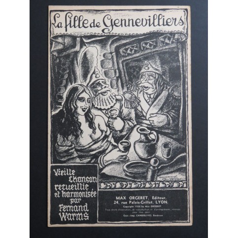 La Fille de Gennevilliers Fernand Warms Chant Piano 1936
