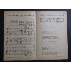 La Fille de Gennevilliers Fernand Warms Chant Piano 1936