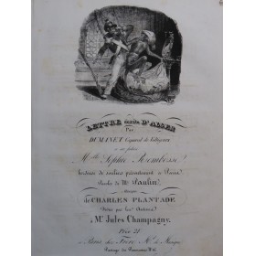 PLANTADE Charles Lettre de...