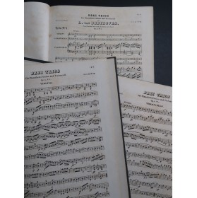 BEETHOVEN Trios Piano Violon Violoncelle ca1860