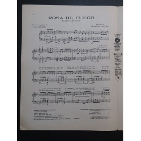JOVÈS Manuel Rosa de Fuego Piano 1924