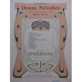 PADEREWSKI J. Lune Froide...