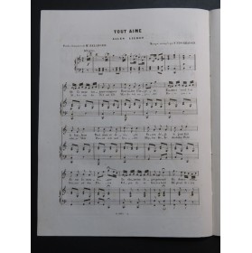STOCKHAUSEN F. Tout Aime Air Suisse Chant Piano ca1840