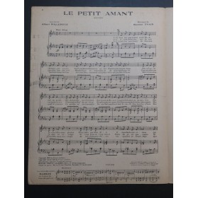 YVAIN Maurice Le Petit Amant Chant Piano 1922