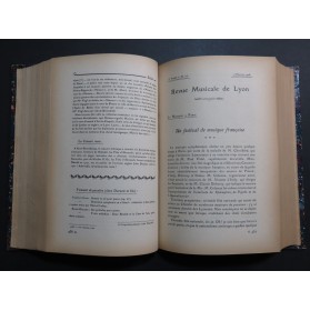Revue Musicale de Lyon Cinquième Année 1907 1908