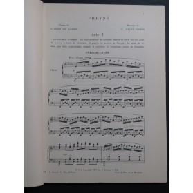 SAINT-SAËNS Camille Phryné Opera Chant Piano 1893