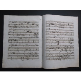 BERTINI Henri FONTAINE A. Fantaisie Der Freischütz Piano Violon ca1825
