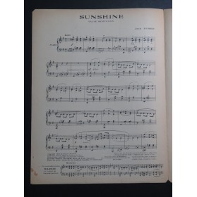 RYMER Jack Sunshine Piano 1921