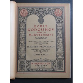 MOUSSORGSKY M. Boris Godounov Opéra Chant Piano 1923