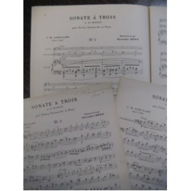 LOEILLET J. B. Sonate à Trois Violon Violoncelle Piano 1931
