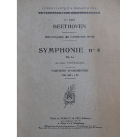BEETHOVEN Symphonie No 4 op...