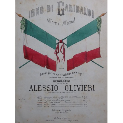 OLIVIERI Alessio Inno di Garibaldi Piano 1867