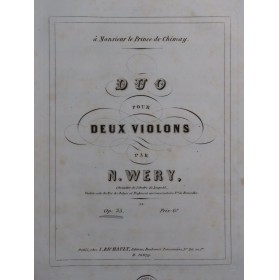 WÉRY Nicolas-Lambert Duo...