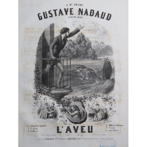 NADAUD Gustave L'Aveu Chant Piano 1856