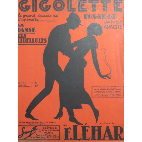 LEHAR Franz Gigolette Fox-Trot Piano 1922