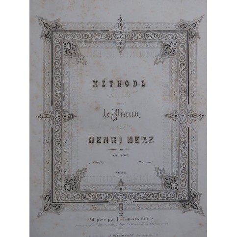 HERZ Henri Méthode Complète op 100 Piano ca1840