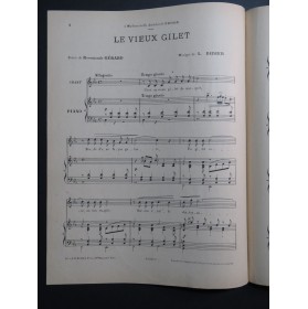 DIDIER L. Le Vieux Gilet Chant Piano