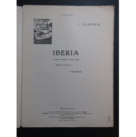 ALBENIZ Isaac Iberia Triana Piano 1907