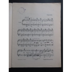 ALBENIZ Isaac Iberia Triana Piano 1907