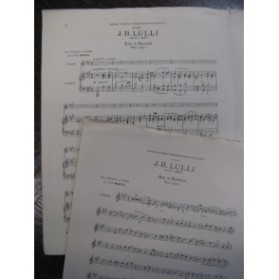 LULLI J. B. Air d'Amadis Violon Piano ca1920