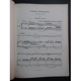 HAMMER Richard Andante Appassionato Dédicace Piano Violon ca1860
