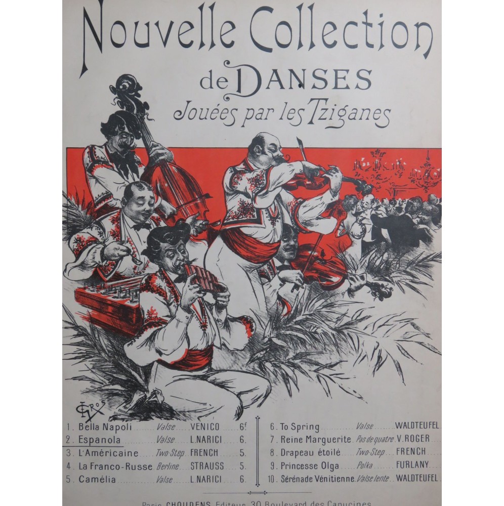 NARICI Louis Espagnola Valse Piano ca1902