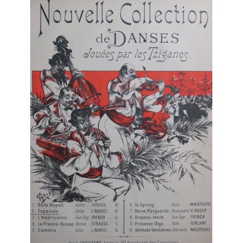 NARICI Louis Espagnola Valse Piano ca1902