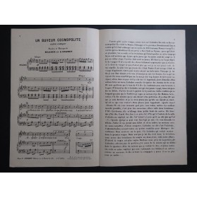 Un Buveur Cosmopolite Maader Gramet Chant Piano ca1900
