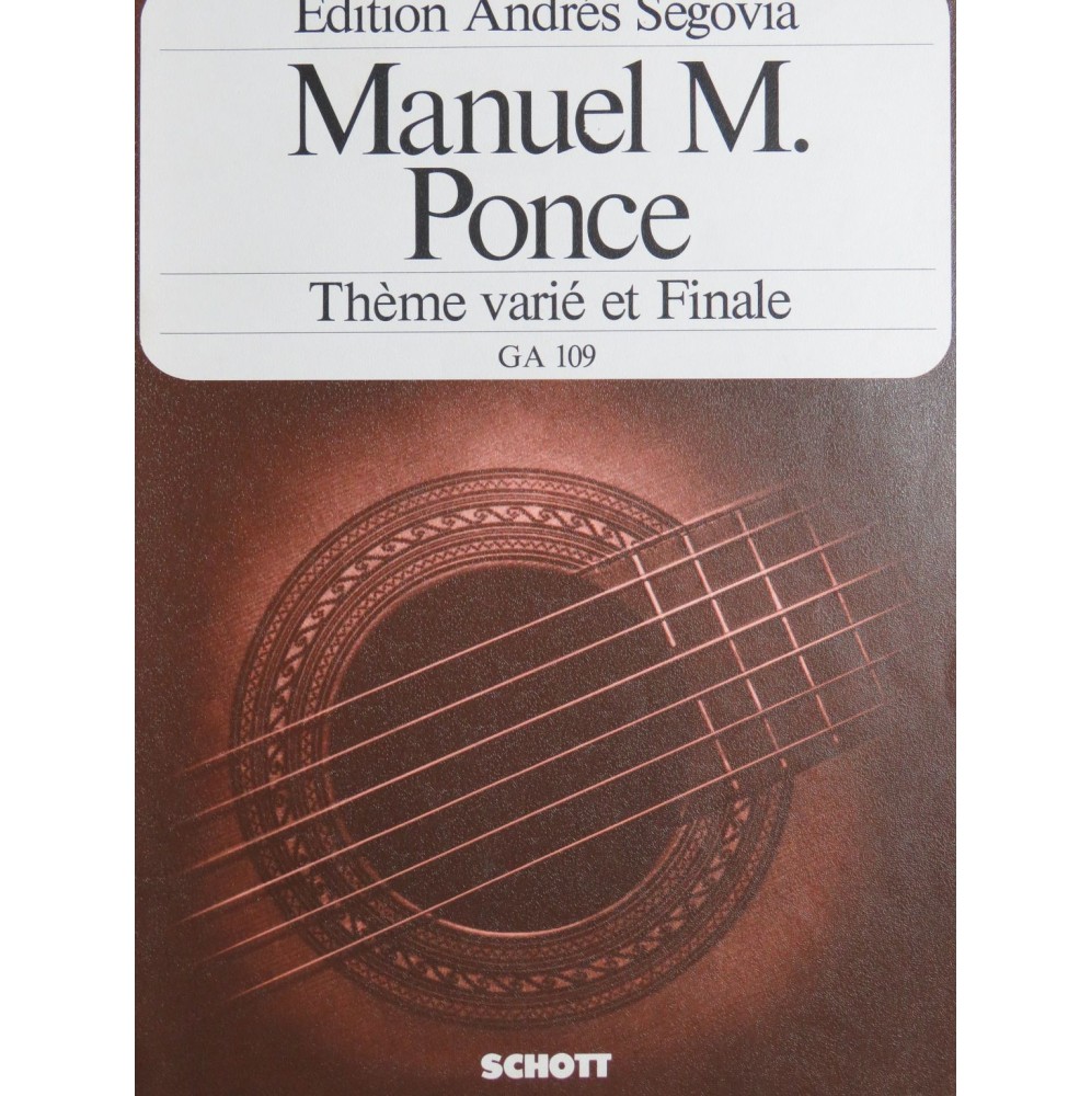 PONCE Manuel M. Thème Varié et Finale Guitare