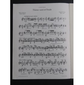 PONCE Manuel M. Thème Varié et Finale Guitare