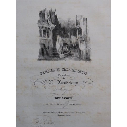 DELACOUR Victor L'Hyménée Chant Piano ca1830