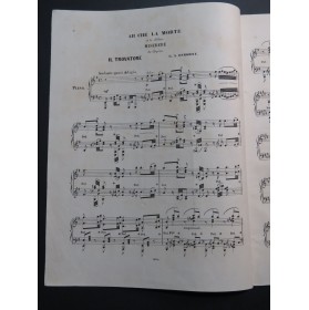 OSBORNE G. A. Ah Che la Morte Miserere Il Trovatore Piano ca1860