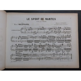WALDTEUFEL Émile Le Sport de Nantes Piano ca1870