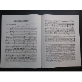 CLAPISSON Louis Les Trois Prières Chant Piano ca1855