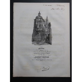 GRISAR Albert Hélène Dédicace Chant Piano ca1835