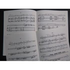 LEJET Edith Quatre Pièces en Duo Piano Contrebasse 1975