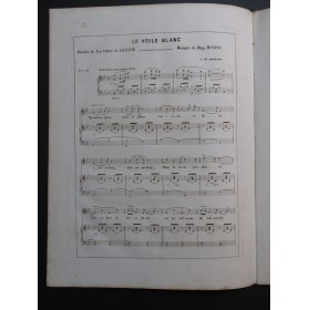 MONPOU Hippolyte Le Voile Blanc Chant Piano ca1840