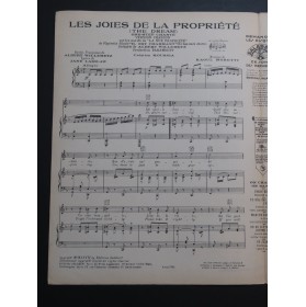 MORETTI Raoul Les joies de la propriété Chant Piano 1932