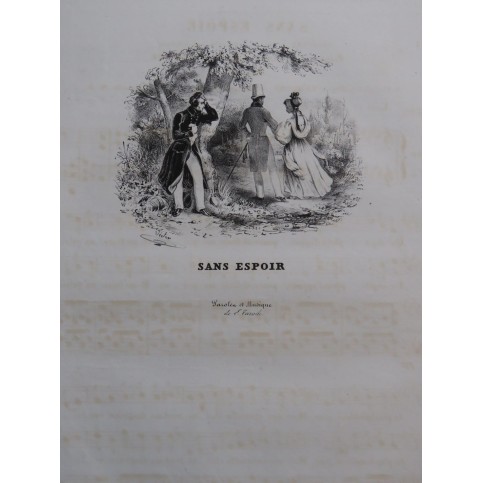 TARADE Émile Sans Espoir Chant Piano ca1830