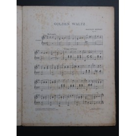 DEPRET Maurice Golden Waltz op 77 Piano 1913