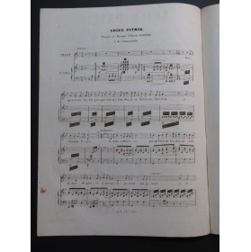 DASSIER Ernest Adieu Patrie Chant Piano ca1848