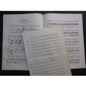 DASSIER Ernest Adieu Patrie Chant Piano ca1848