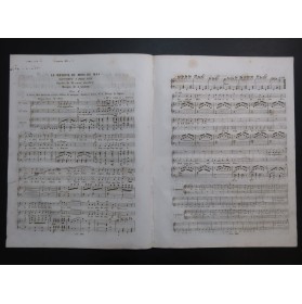 GRISAR Albert Le Retour du Mois de Mai Dédicace Chant Piano ca1840