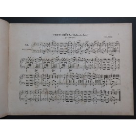 MERZ Carl Freyschütz Quadrille Piano ca1850