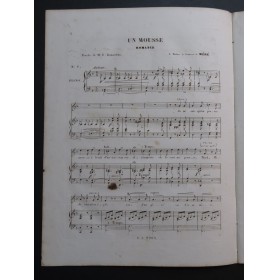 CARULLI Gustave Un Mousse Chant Piano ca1840