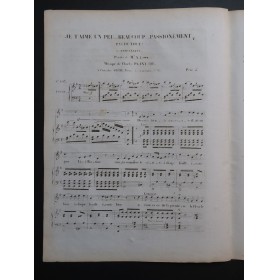 PLANTADE Charles Je t'aime un peu Chant Piano ca1830