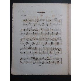 DEMEUR Célestin Froyenne op 58 Dédicace Piano ca1860