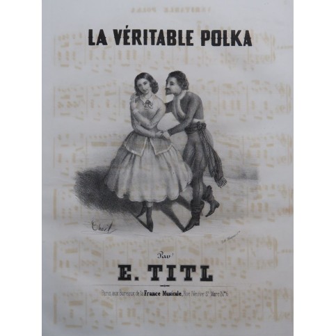 TITL Anton Émil La Véritable Polka Piano ca1840