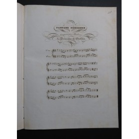 Princesse de Chalais Fanfare Périgord pour 2 Cors ca1840