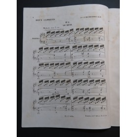 BLUMENTHAL Jacques Deux Caprices op 2 Piano ca1848